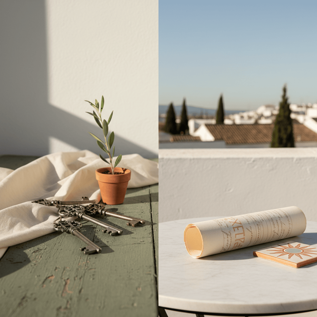 Comparación visual entre comprar y alquilar vivienda