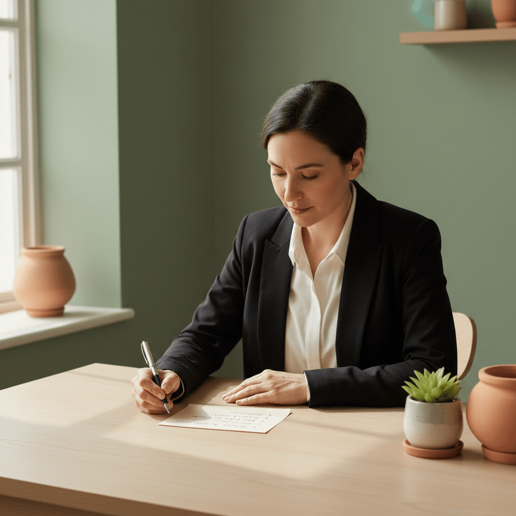 Persona organizando sus tareas para dejar de procrastinar