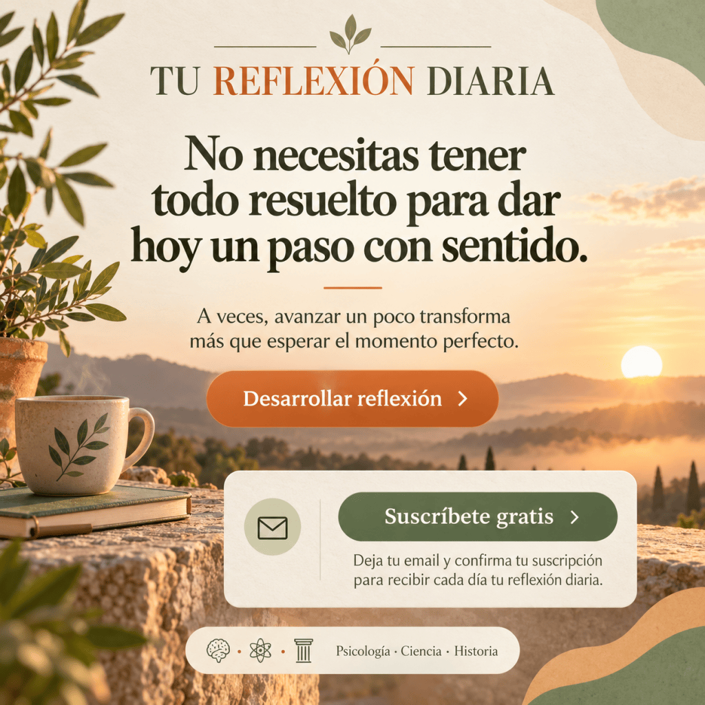 Tu Reflexión Diaria: No necesitas tener todo resuelto para dar hoy un paso con sentido.