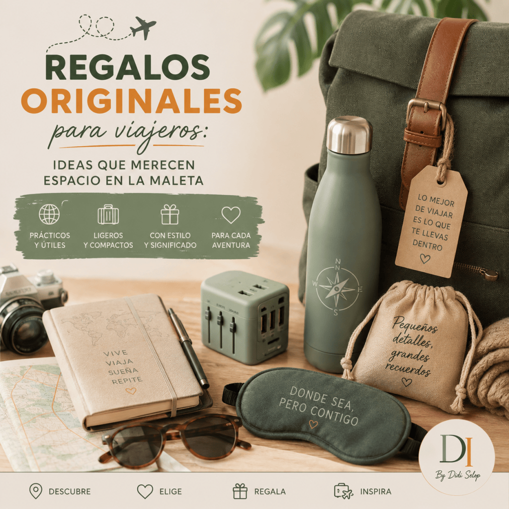 Regalos originales para viajeros: ideas que merecen espacio en la&nbsp;maleta