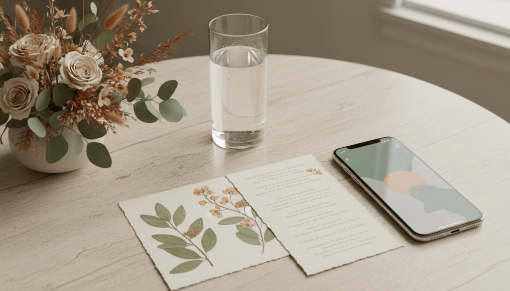 Invitación a evento y teléfono para confirmar asistencia